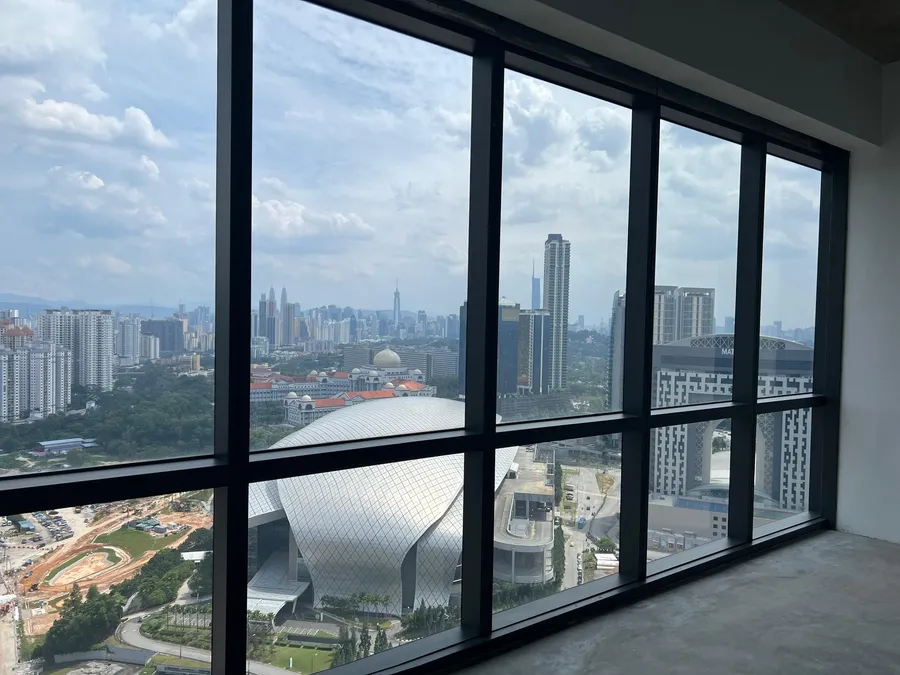 Wide-Angle Skyline View